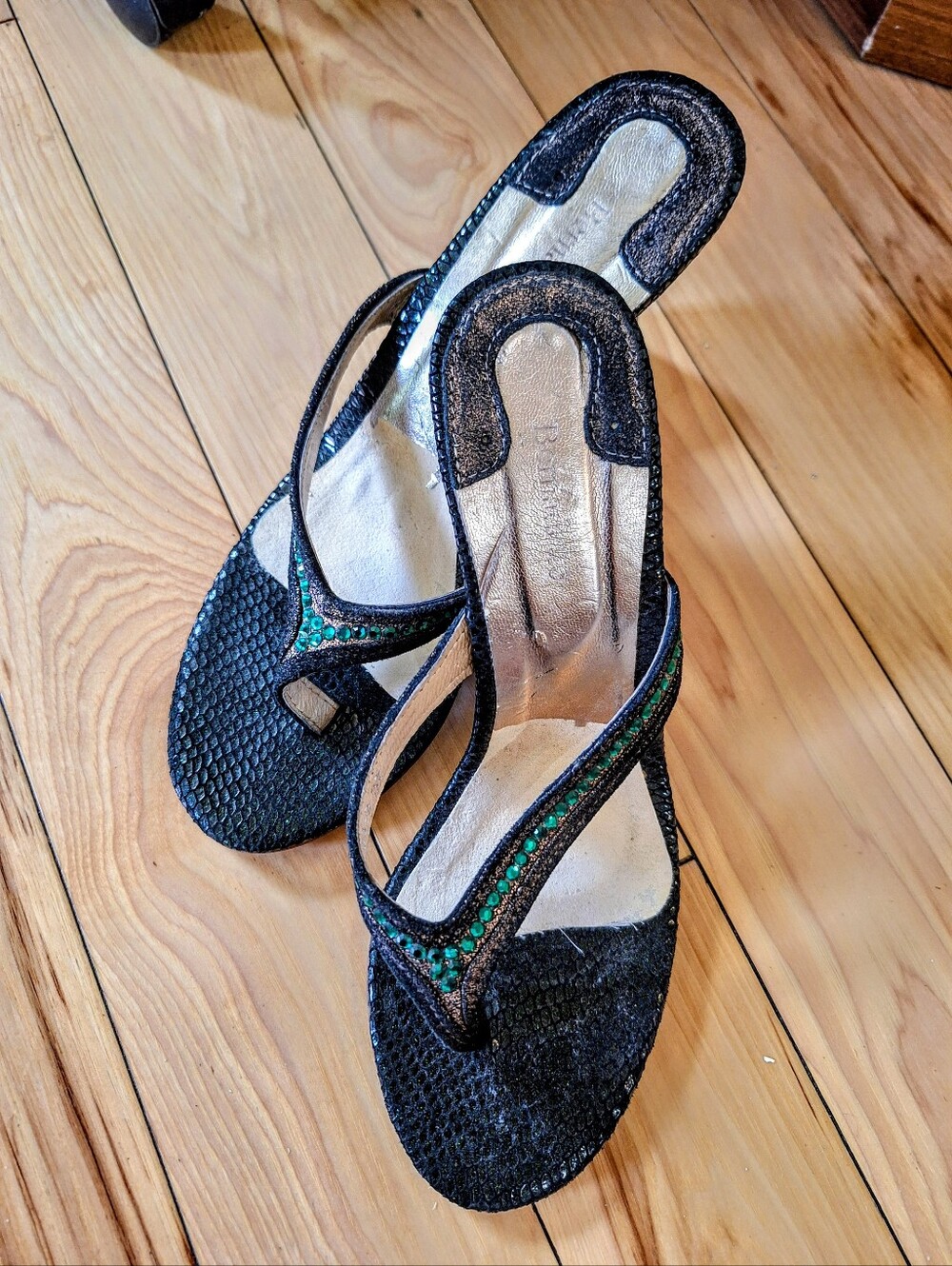 Bernadette Cutout Heels – Cyber Minimalist Genuine Leather Sandals – Size 37